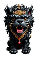 foo dog tattoo design idea