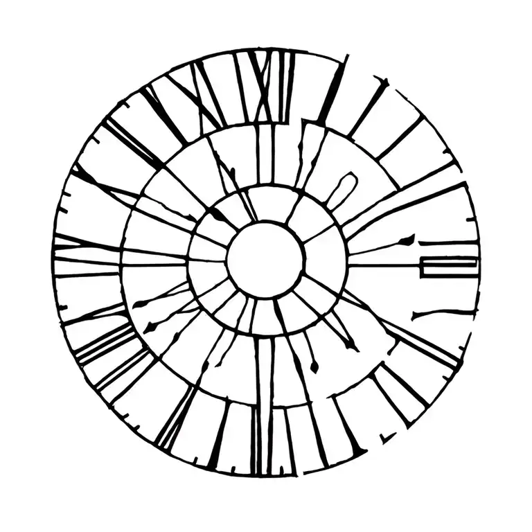 Divine Timing tattoo design idea