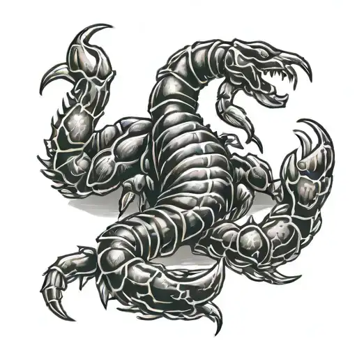 scorpion with born and death date tattoo tattoo design idea