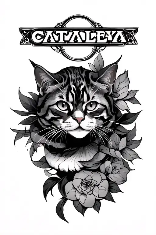 Cataleya tattoo design idea