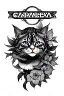 Cataleya tattoo design idea