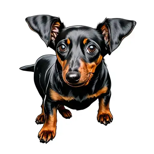 Dachshund tattoo design idea