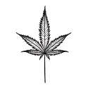 Pot Leaf tattoo design idea