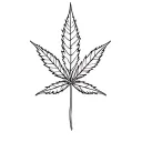 Pot Leaf tattoo design idea