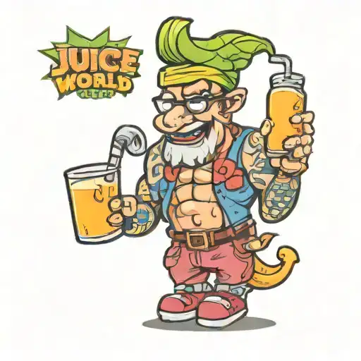 999 Juice World tattoo design idea