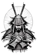samurai warrior tattoo design idea