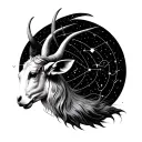 Taurus Sagittarius constellation tattoo design idea