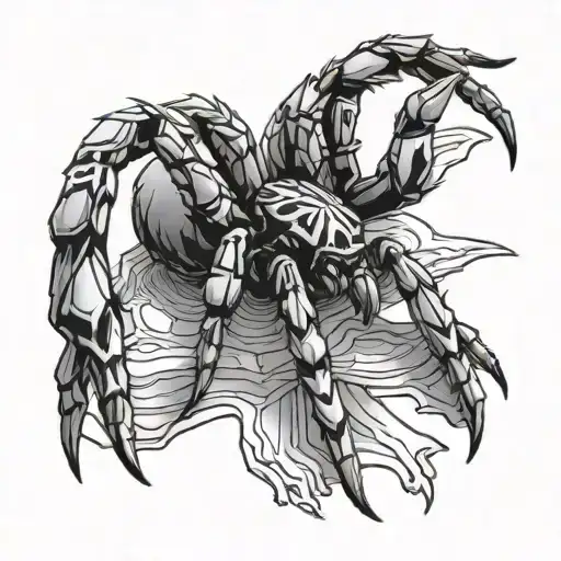 navajo spider clan tattoo design idea