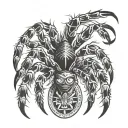 navajo spider clan tattoo design idea