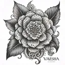 varsha tattoo design idea