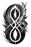 triskele showing the four elements tattoo design idea