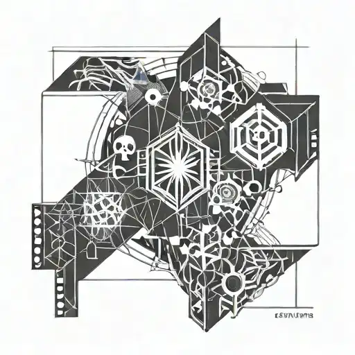 electrical engineer and Gemini symbol tattoo design idea