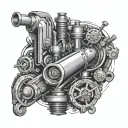 hydraulics tattoo design idea