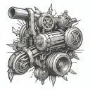 hydraulics tattoo design idea