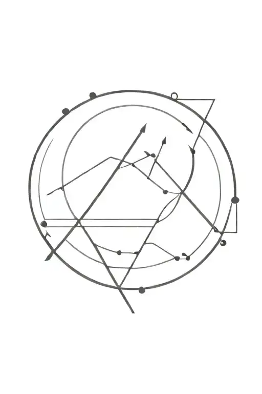 minimalism style black tattoo design idea