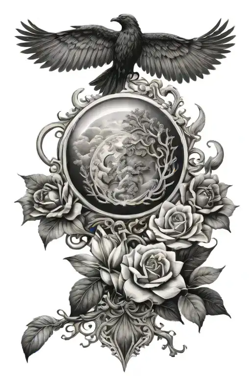 7 days of creation tattoo design idea