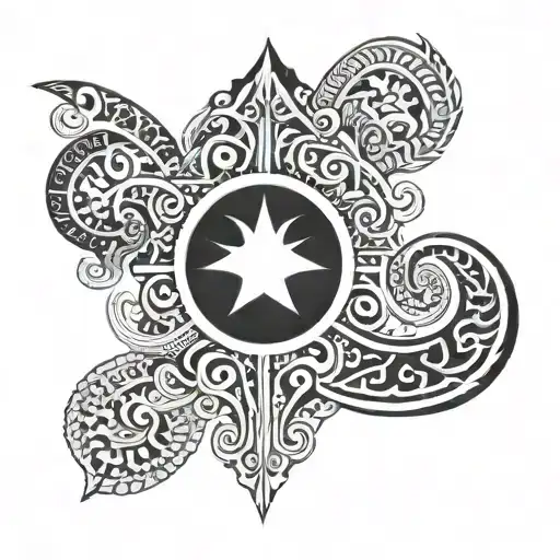 maori tattoo Albanian flag tattoo design idea