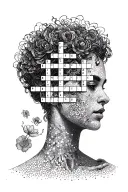 Crossword tattoo design idea