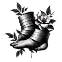 Wrap Around Ankle tattoo design idea
