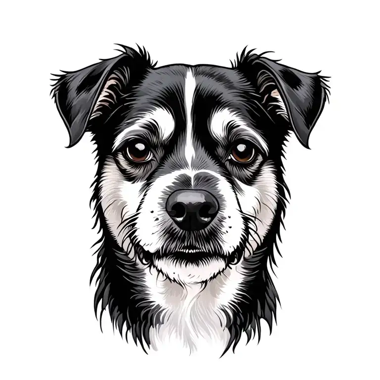 dog tattoo design idea