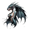 dragon age morrigan tattoo design idea