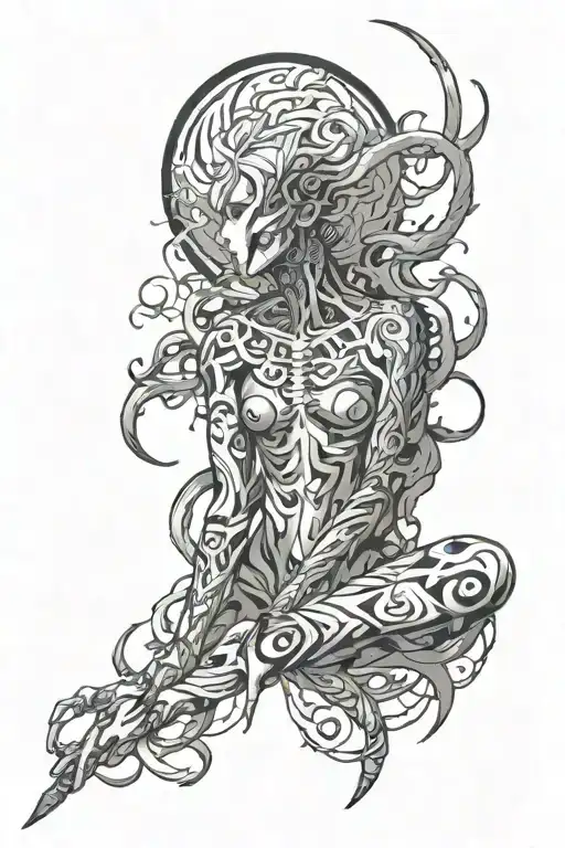 spicy panic attack tattoo design idea