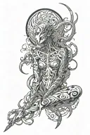 spicy panic attack tattoo design idea