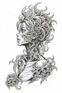 spicy panic attack tattoo design idea