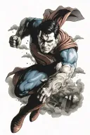 superman powerful tattoo design idea