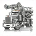 Peterbilt tattoo design idea