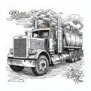 Peterbilt tattoo design idea