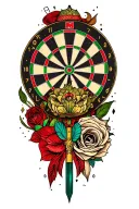 dart board tattoo design idea