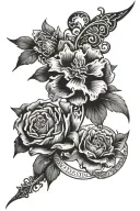 biblical verse written tattoo design idea