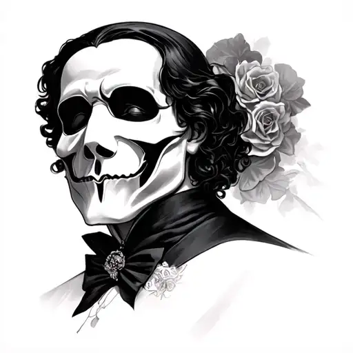 Phantom Of The Opera tattoo design idea