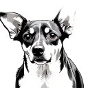 Pinscher tattoo design idea