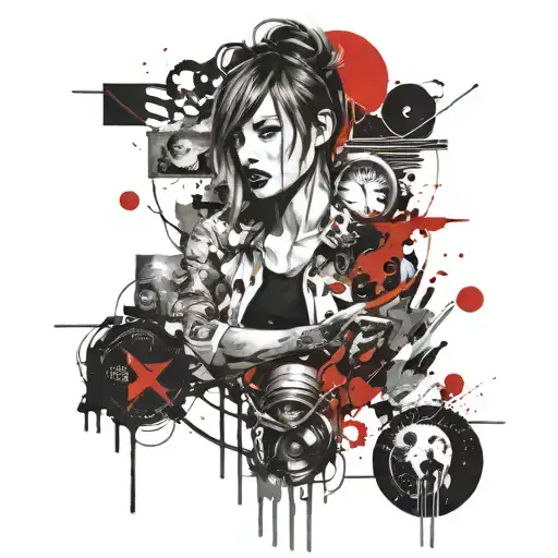 the one who carries light within herself inside tattoo design idea