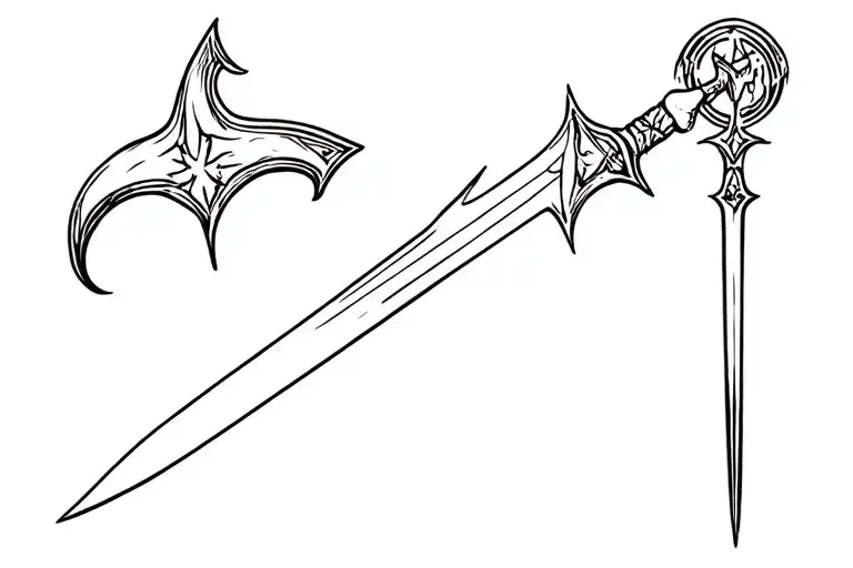 Claymore Sword tattoo design idea