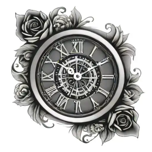 Roman numerals of February 21st 2007 and the time 8:38am simple tattoo design idea