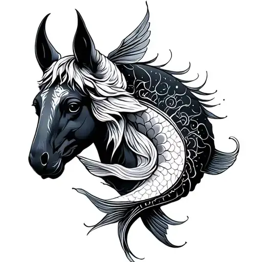 Sagittarius And Pisces tattoo design idea