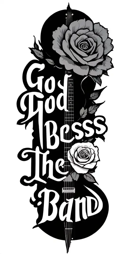 "God bless the band" definitely maybe oasis and stone roses tattoo design idea