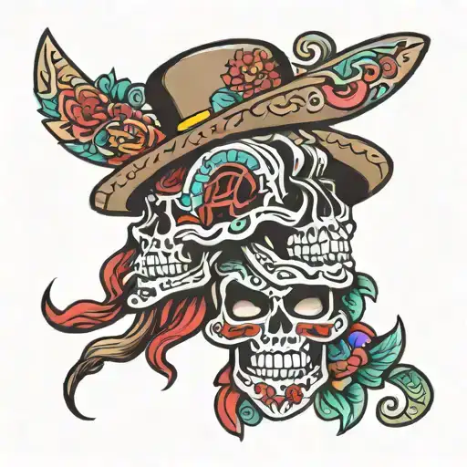 Mexican chino tattoo design idea