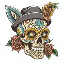 Mexican chino tattoo design idea