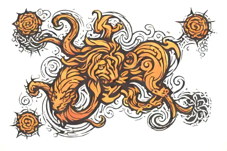 Leo tattoo design idea