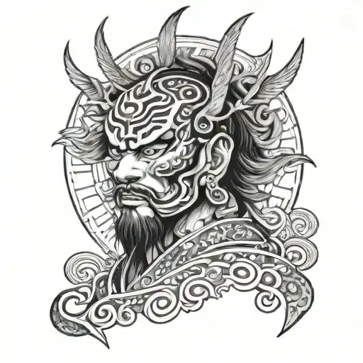 karna son of the sun  tattoo design idea