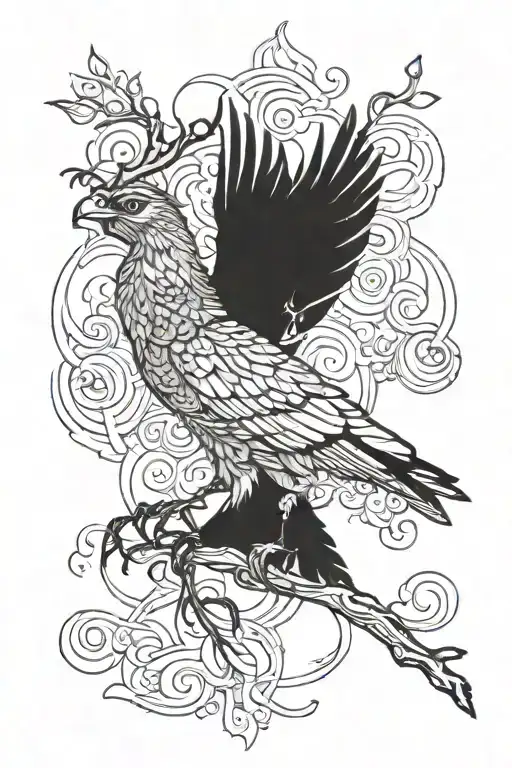 hirsch tattoo design idea