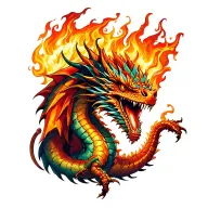 fireball whiskey dragon tattoo design idea