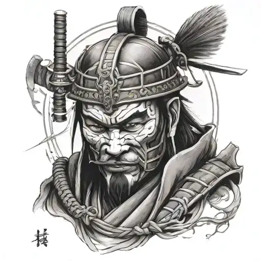ronin samurai tattoo design idea