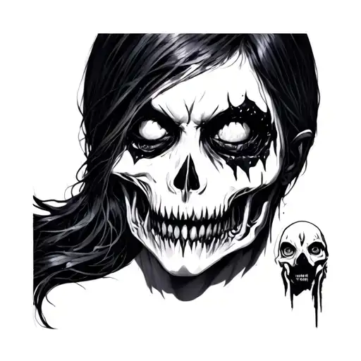 Dark Creepy tattoo design idea