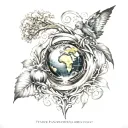 earth wind water fire  tattoo design idea