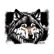 Wolf tattoo design idea